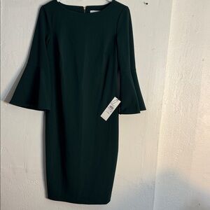 Calvin Klein dark Green Dress size 6